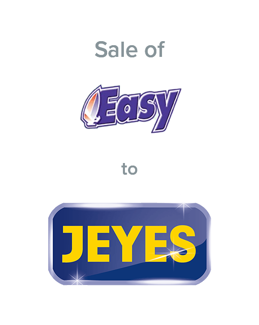 Powder & Liquid Products sold to Jeyes Group