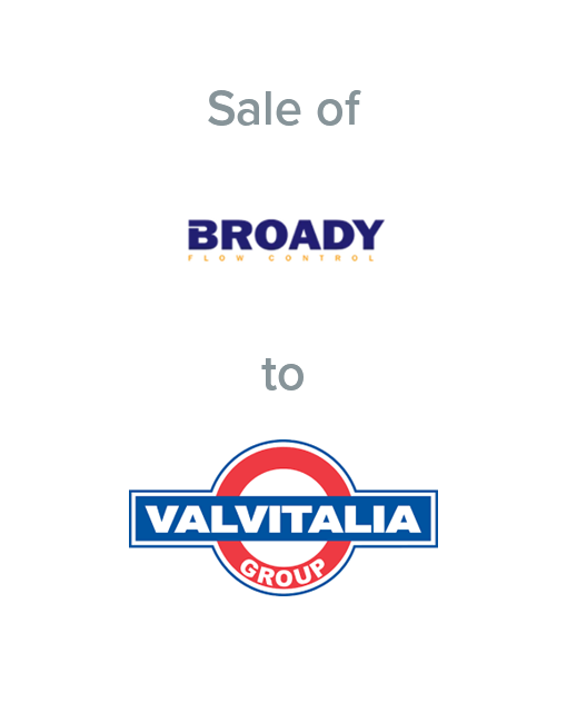 Broady Flow Control sold to Valvitalia