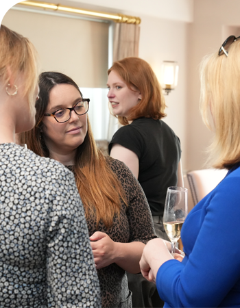Diamonds members networking at an event
