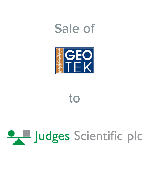 Geotek sold to Judges Scientific plc Geotek sold to Judges Scientific plc