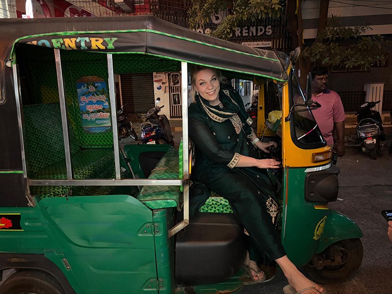 Henriikka on tuk-tuk