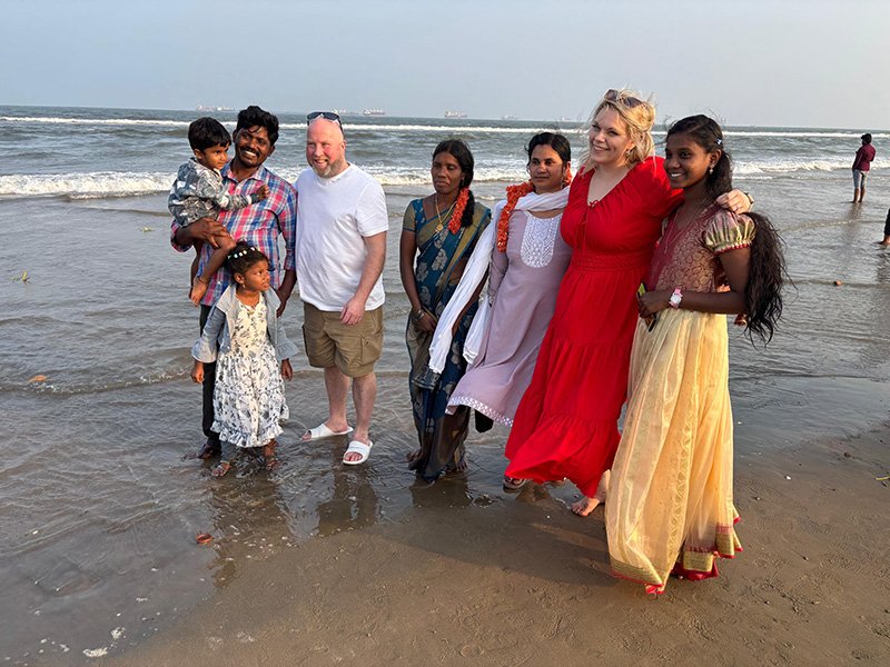 Team on beach